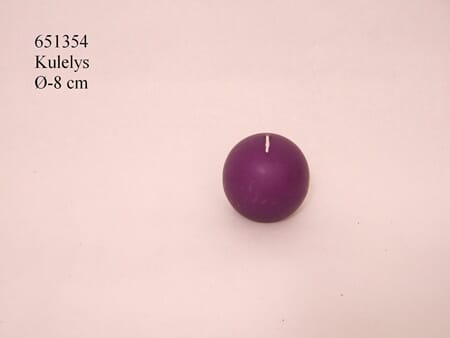 LYS KULE 8CM LILLA 1/12