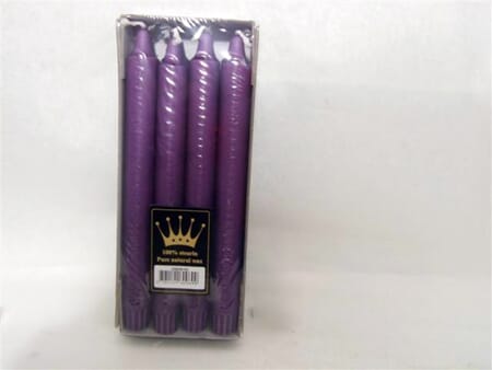 LYS STEARIN 8PK LILLA 1/12